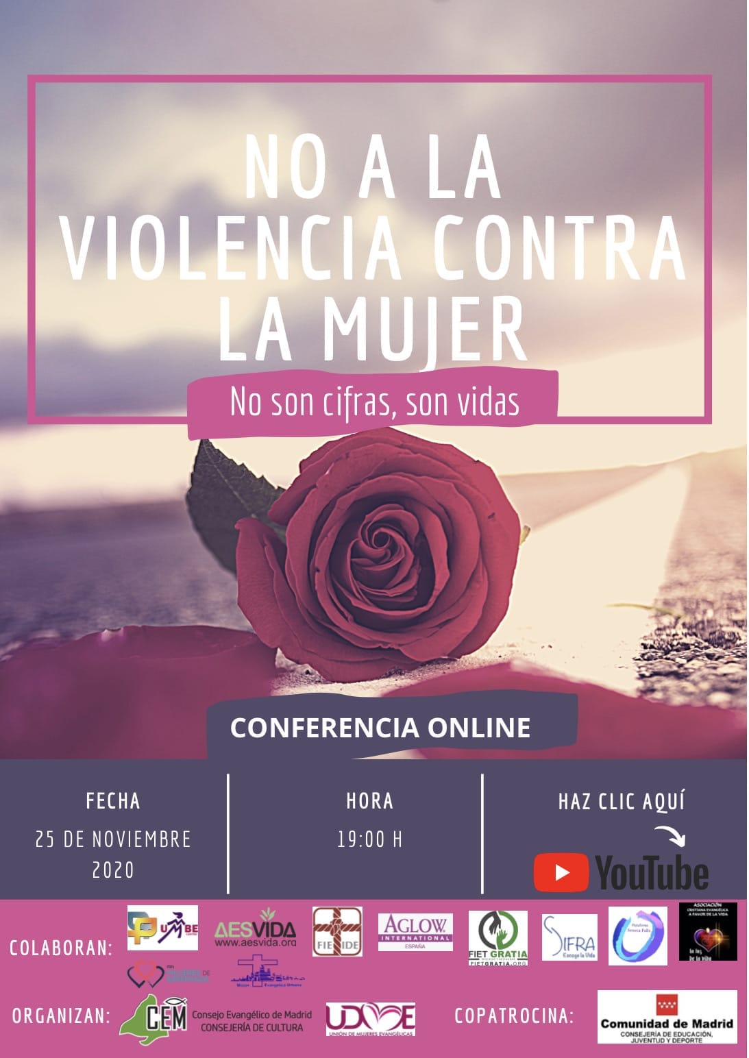 conferencia online: no a la violencia contra la mujer