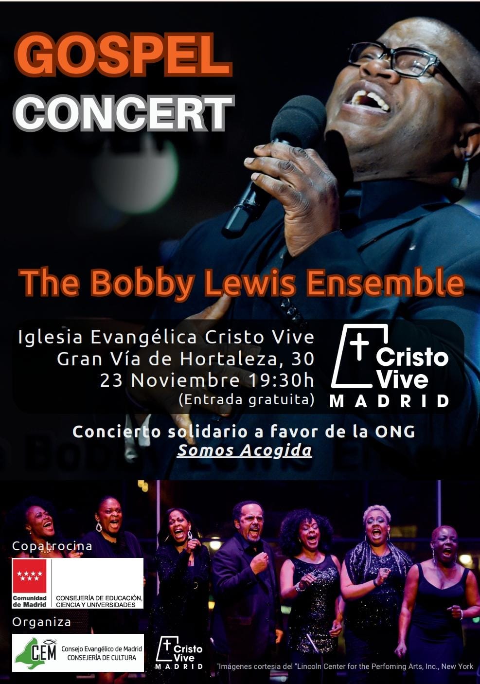 CONCIERTO CORO GÓSPEL DE NUEVA YORK (BOBBY LEWIS ENSEMBLE GOSPEL CHOIR)